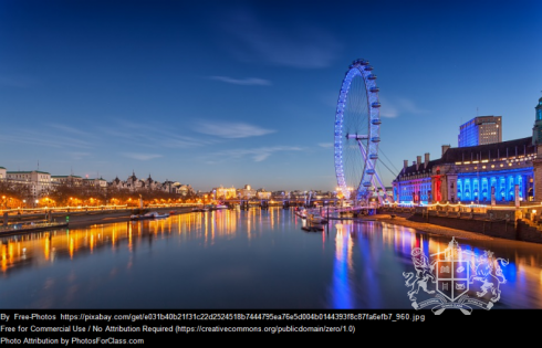 London Ferris Wheel panorama