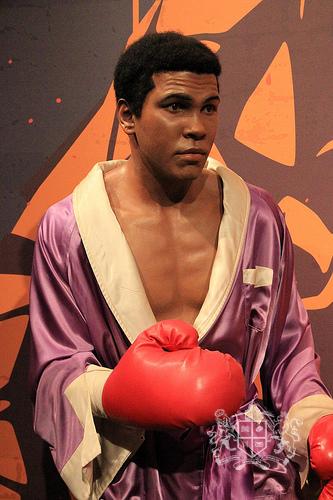 Muhammad Ali at Tussauds Museum